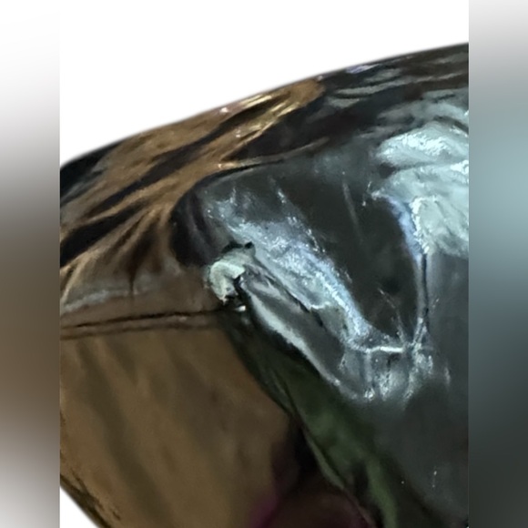 Jimmy Choo black patent
leather tote bag silver straps. - Picture 8 of 14